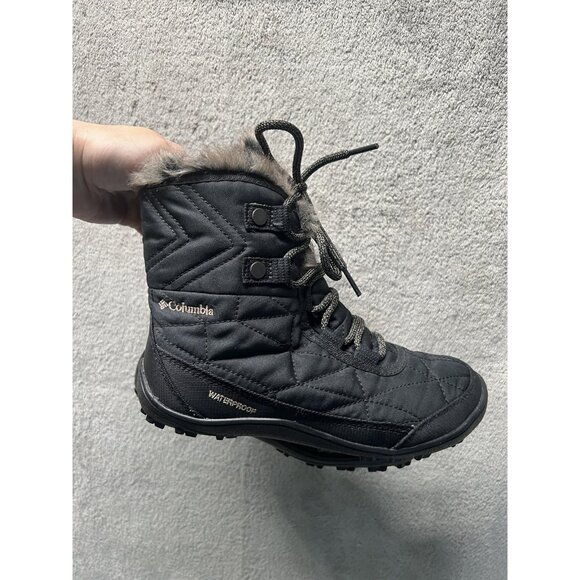Columbia Women's 6 M Minx Shorty III 'Black Pebble' BL5961-010 Quilted Fur Lined - Picture 1 of 10